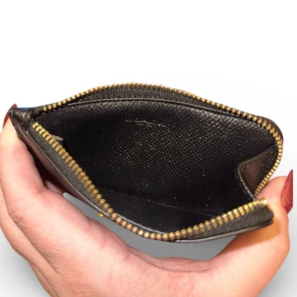 Coach Black Leather Cardholder/Wallet - Picture 3 of 3